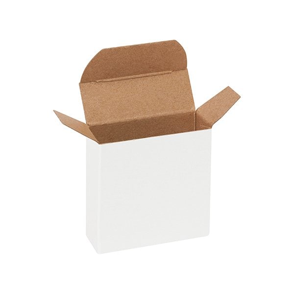 Bsc Preferred 2-3/8 x-7/8 x 2-3/8'' White Reverse Tuck Folding Cartons, 1000PK RTC15W - main